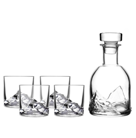 LIITON Whisky Set Everest Glas &amp; Decanter