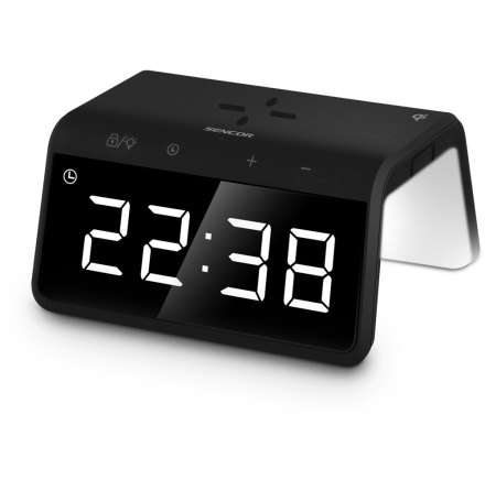 SENCOR Digital väckarklocka med trådlös telefonladdning