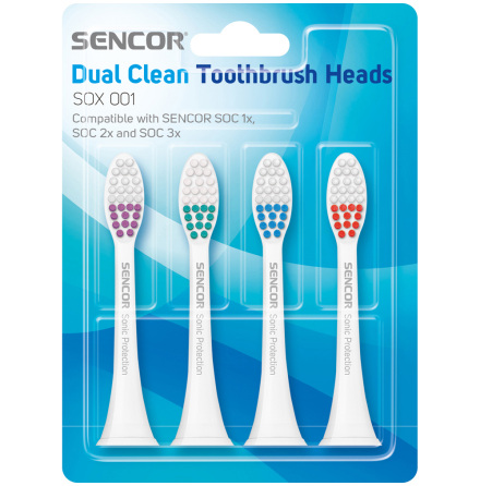 SENCOR Tandborstar 4-Pack Sonic Protection Refill